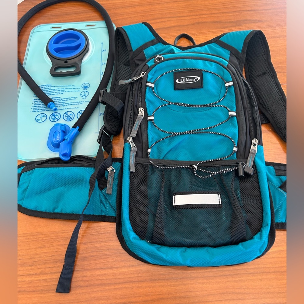 New LUNIdry hydration backpack.